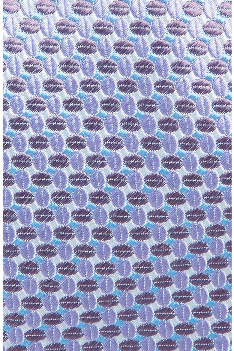 Geometric Silk Tie, Alternate, color, PURPLE