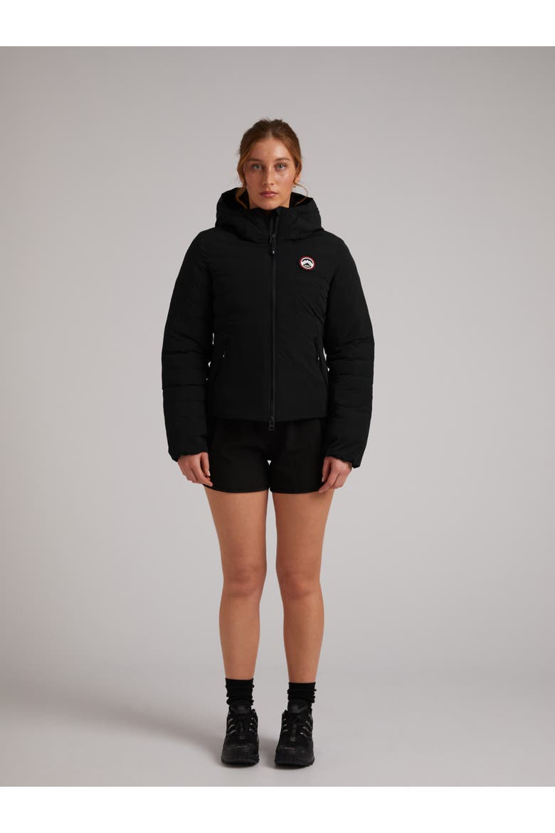Cosmos Hooded Jacket, Alternate, color, BLACK