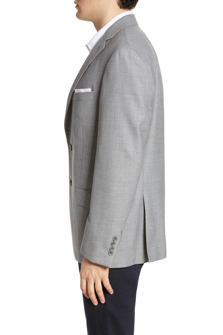 New York Fit Solid Wool Blazer, Alternate, color, GREY