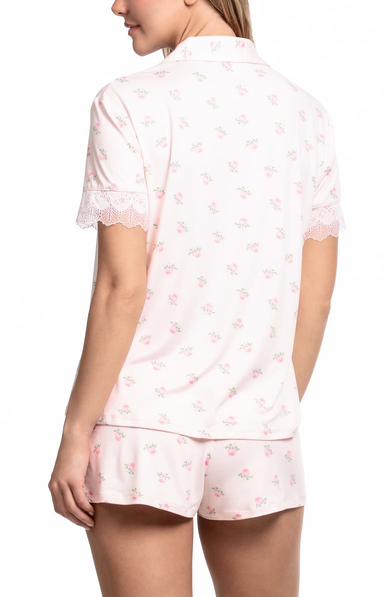 In Bloom by Jonquil Sevilla Shortie Pajamas, Alternate, color, Quartz Pink