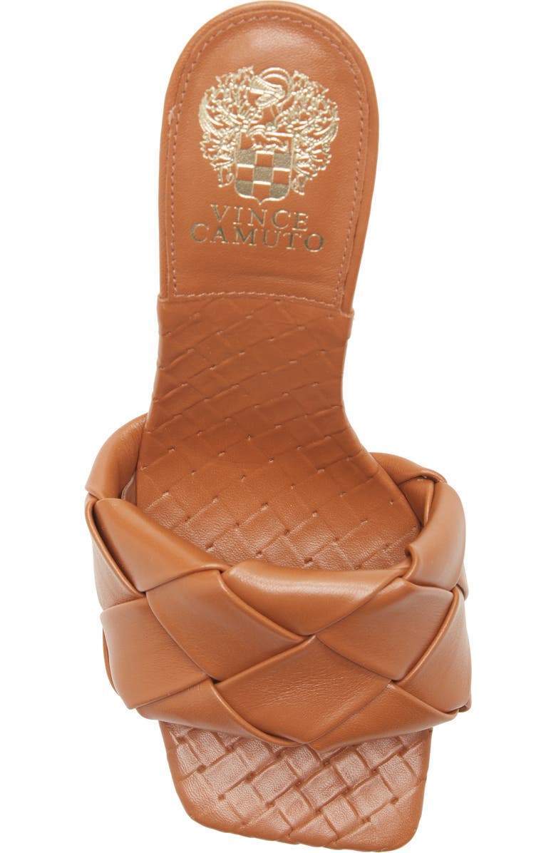 Vince Camuto Brelanie Braided Strap Sandal, Alternate, color, Barn Brown Leather