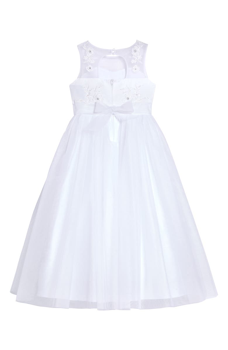 Us Angels Satin Tulle First Communion Dress, Alternate, color, 