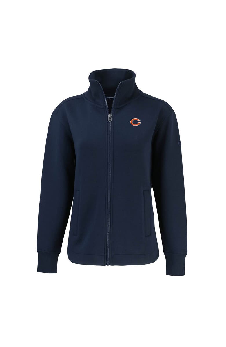 Cutter & Buck Women's Cutter & Buck  Navy Chicago Bears Roam Eco Recycled Full-Zip Jacket, Alternate, color, 