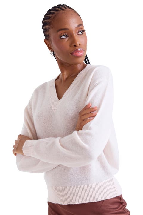 Vee V-Neck 100% Cashmere Sweater