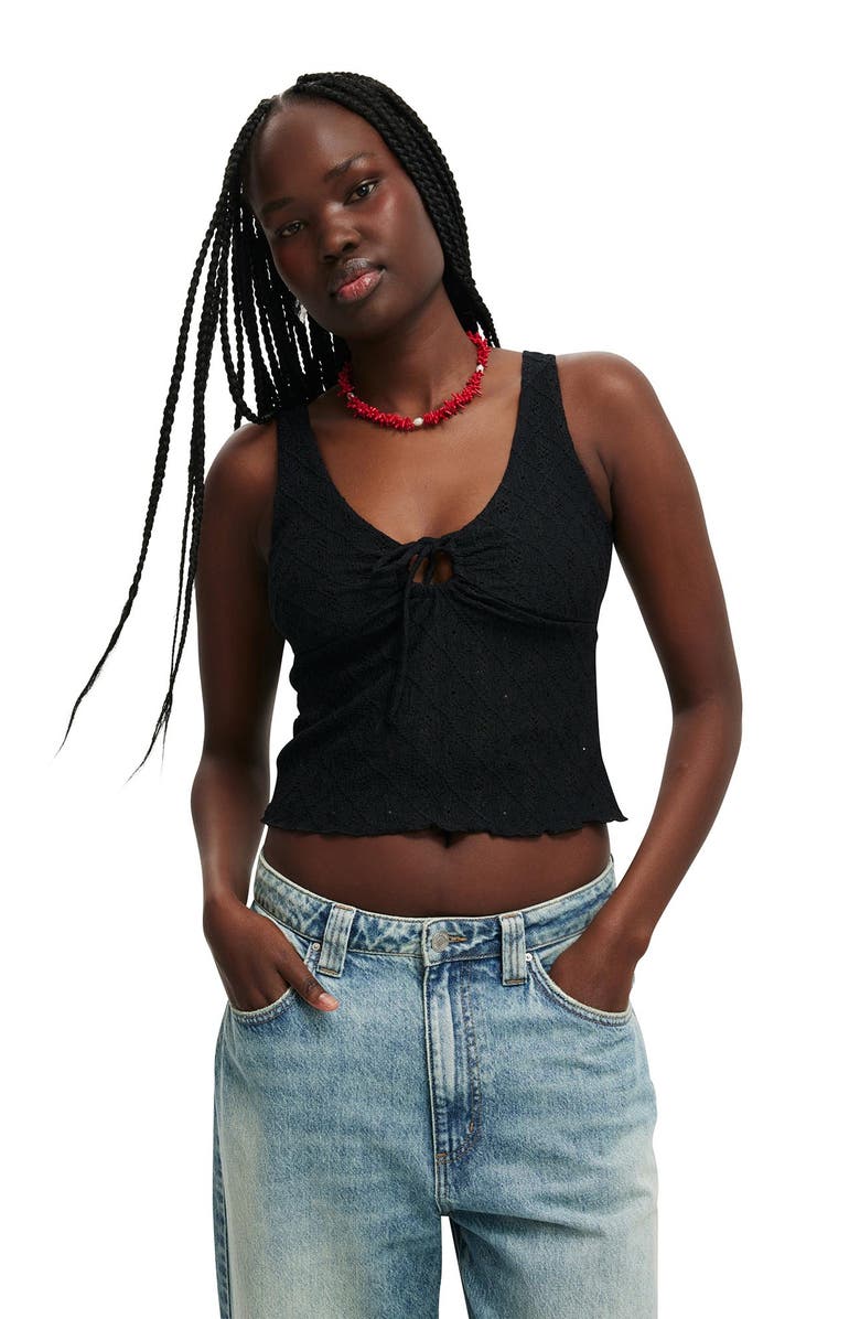 Cotton On Briony Keyhole Tank, Main, color,