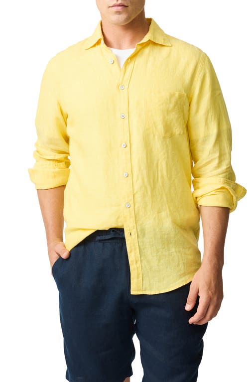 Rodd & Gunn Coromandel Linen Shirt In Sunshine