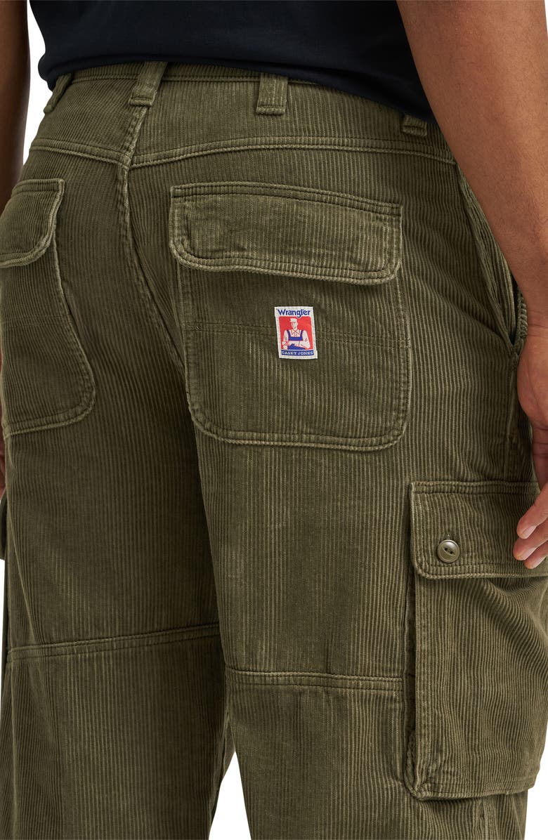 Wrangler Casey Jones Cotton Corduroy Cargo Pants, Alternate, color, Ivy Green
