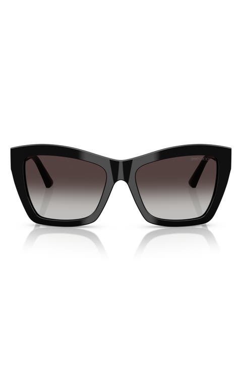 54mm Gradient Cat Eye Sunglasses