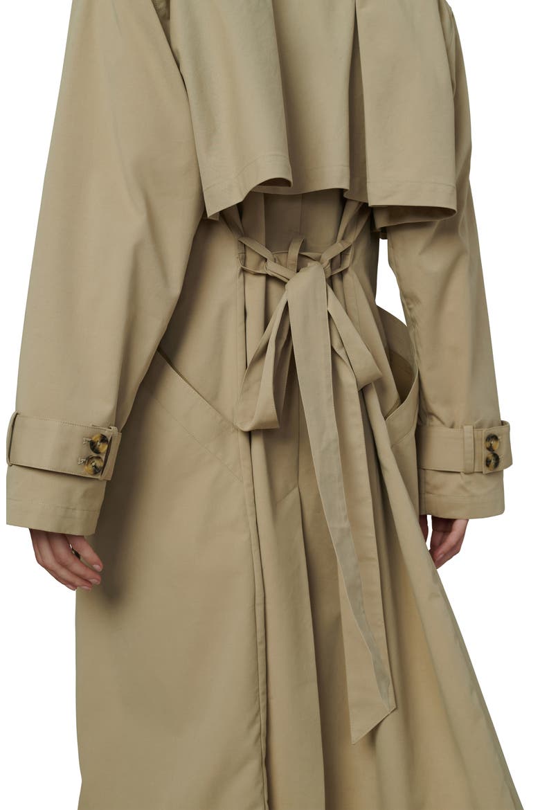 The Dani Michelle Trench Coat, Alternate, color, BISCOTTI