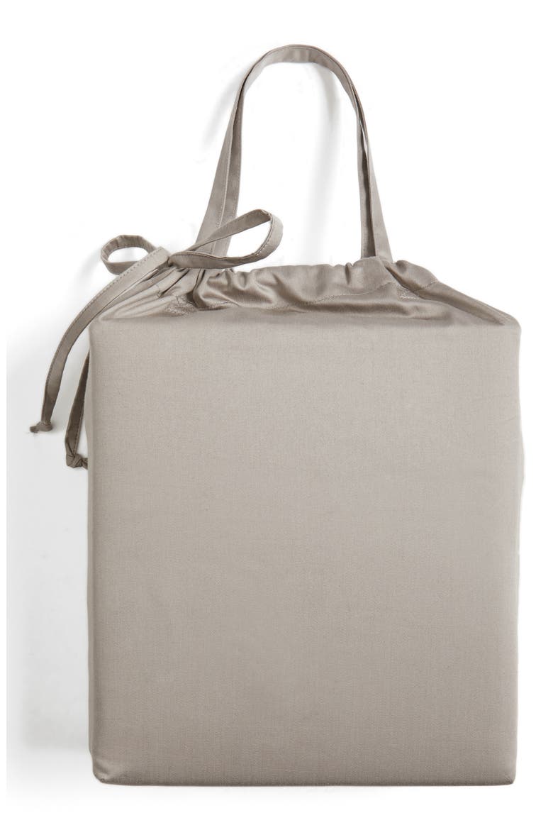 400 Thread Count Organic Cotton Sateen Sheet Set, Alternate, color, GREY FROST