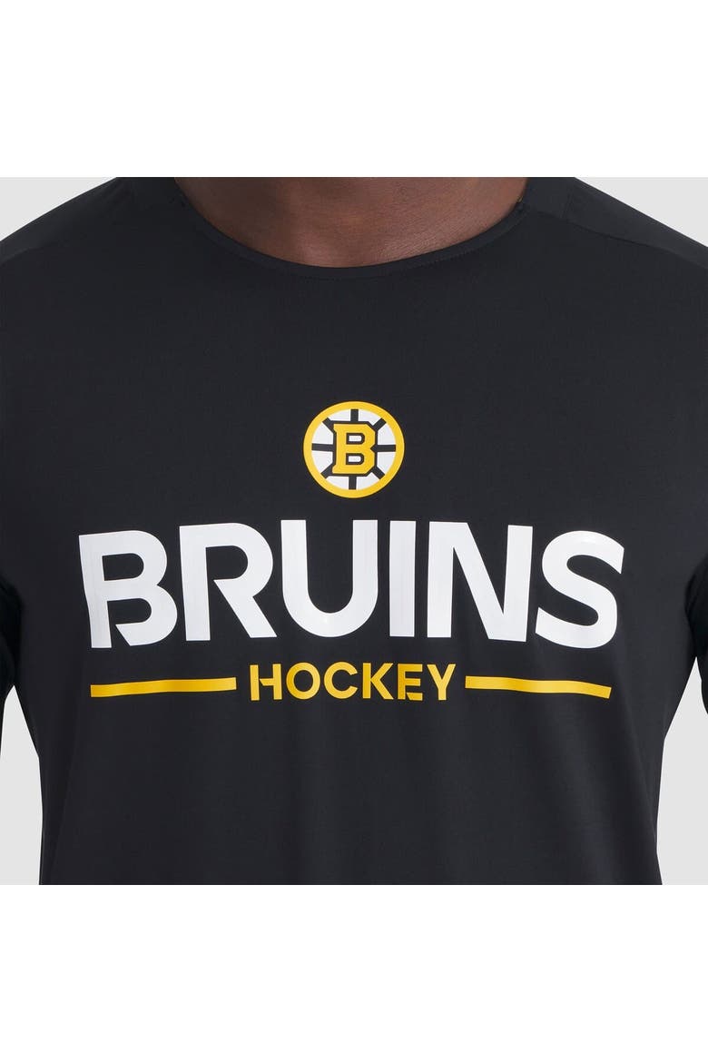 Men's Fanatics Black Boston Bruins Authentic Pro Rink Tech Long Sleeve T-Shirt, Alternate, color, Black