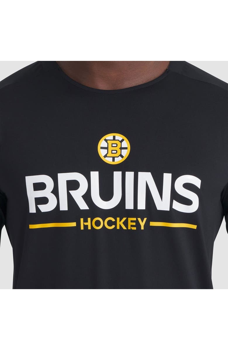 FANATICS Men
s Fanatics Black Boston Bruins Authentic Pro Rink Tech Long Sleeve T-Shirt, Alternate, color, Black