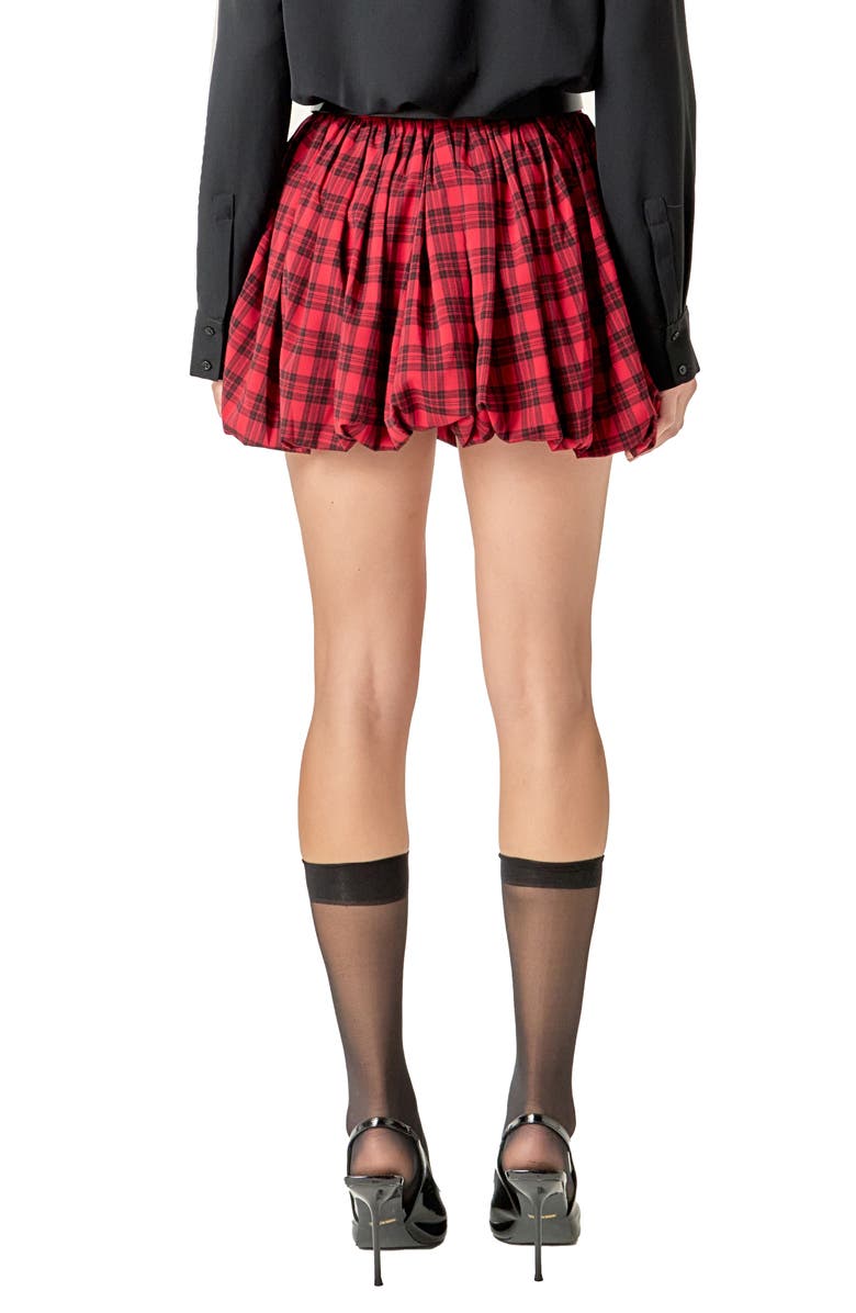 English Factory Bubble Miniskort, Alternate, color, Red/ Black