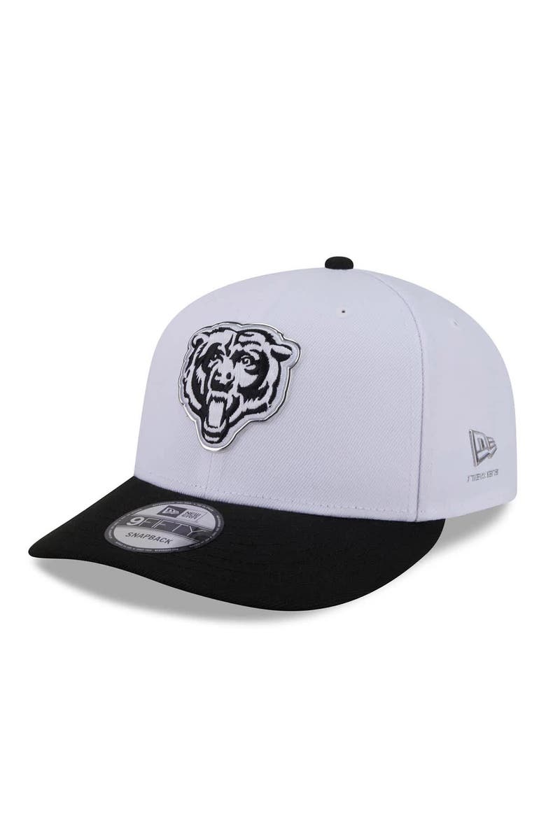 New Era Men's New Era  White/Black Chicago Bears 2026 NFL Draft Pre-Curved 9FIFTY Snapback Hat, Main, color, White
