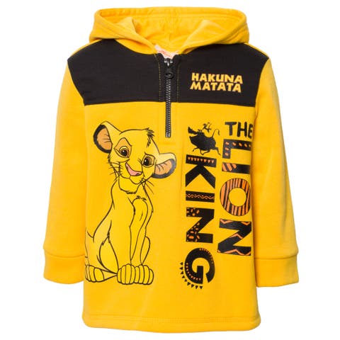Lion King Fleece Quarter-Zip Hooded Sweatshirt