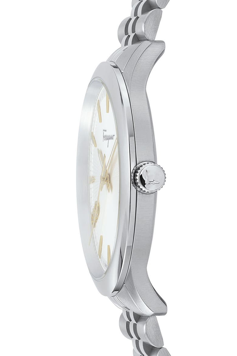Salvatore Ferragamo Duo Bracelet Watch, 40mm, Alternate, color, SILVER