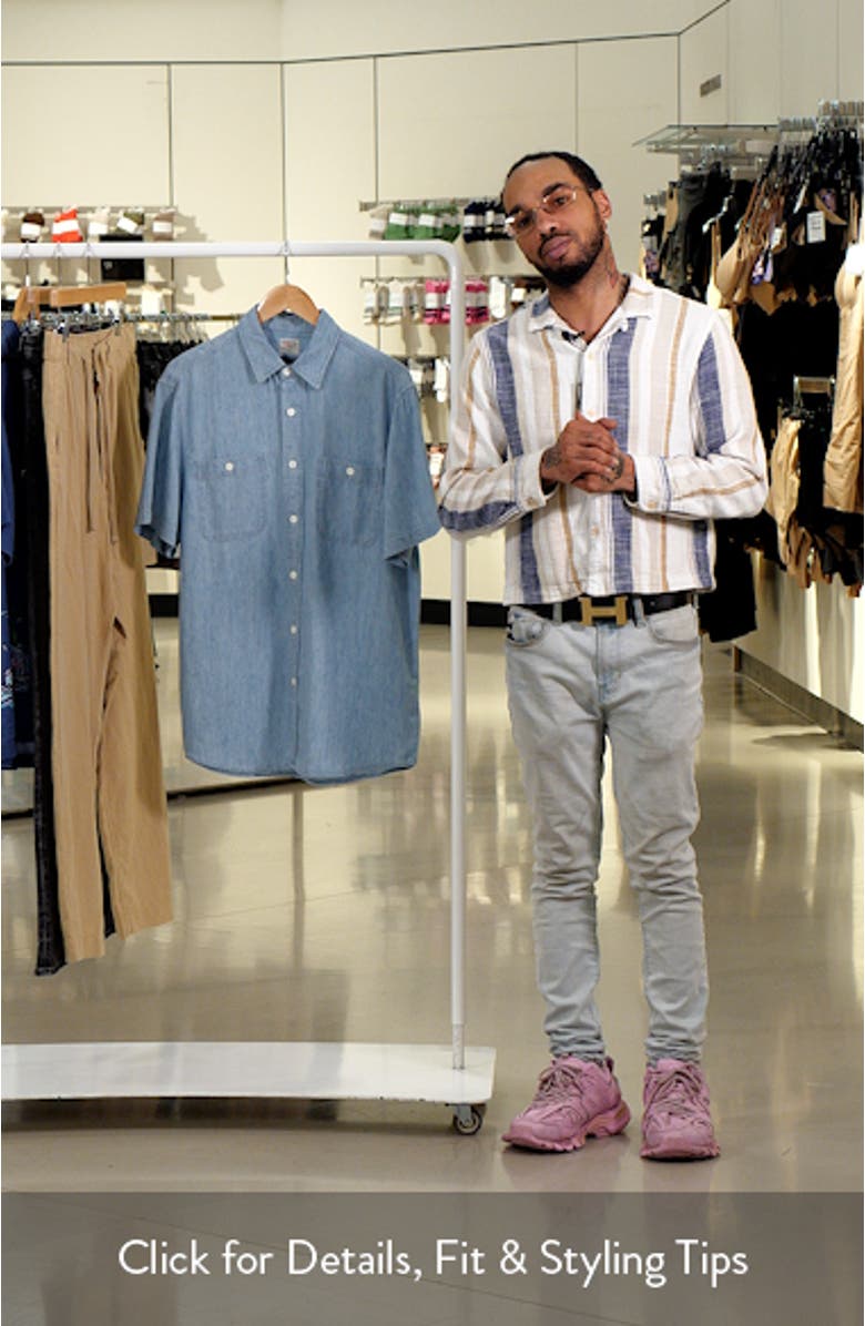 The Tried & True Chambray Short Sleeve Button-Up Shirt, sales video thumbnail