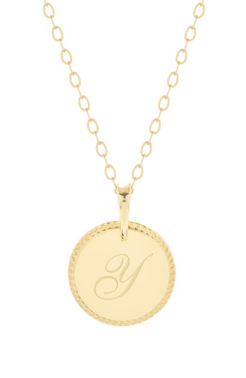 Milia Initial Pendant Necklace