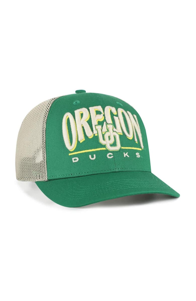'47 Men's '47 Green Oregon Ducks Arid Adjustable Trucker Hat, Alternate, color, 
