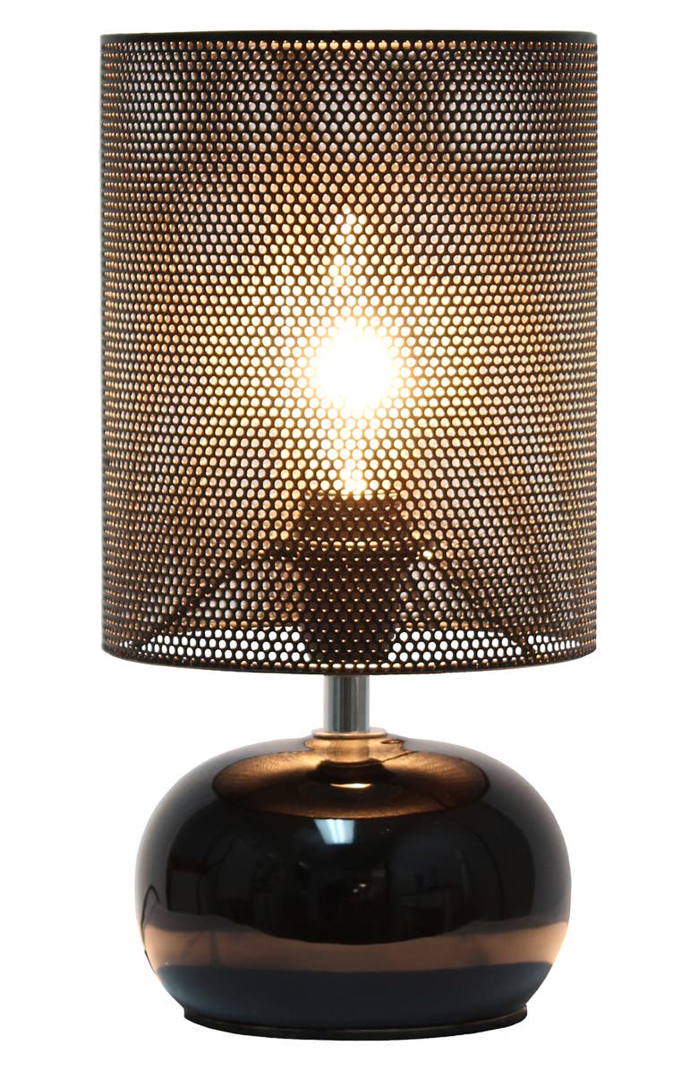 LALIA HOME Mesh Shade Table Lamp, Alternate, color, Black