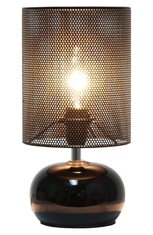 Lalia Home Mesh Shade Table Lamp In Black