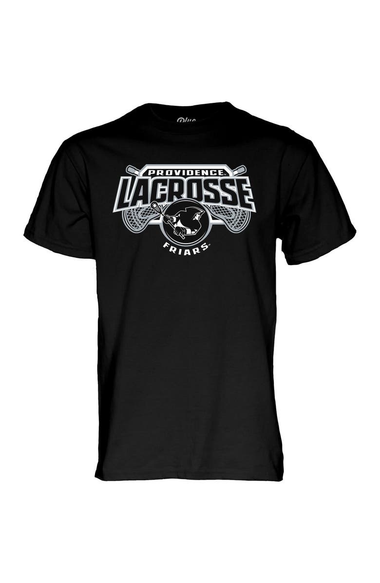 BLUE 84 Unisex Blue 84  Black Providence Friars 2024 Men's Lacrosse Season T-Shirt, Alternate, color, Black
