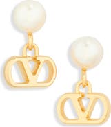 Valentino Garavani VLOGO Signature Drop Earrings