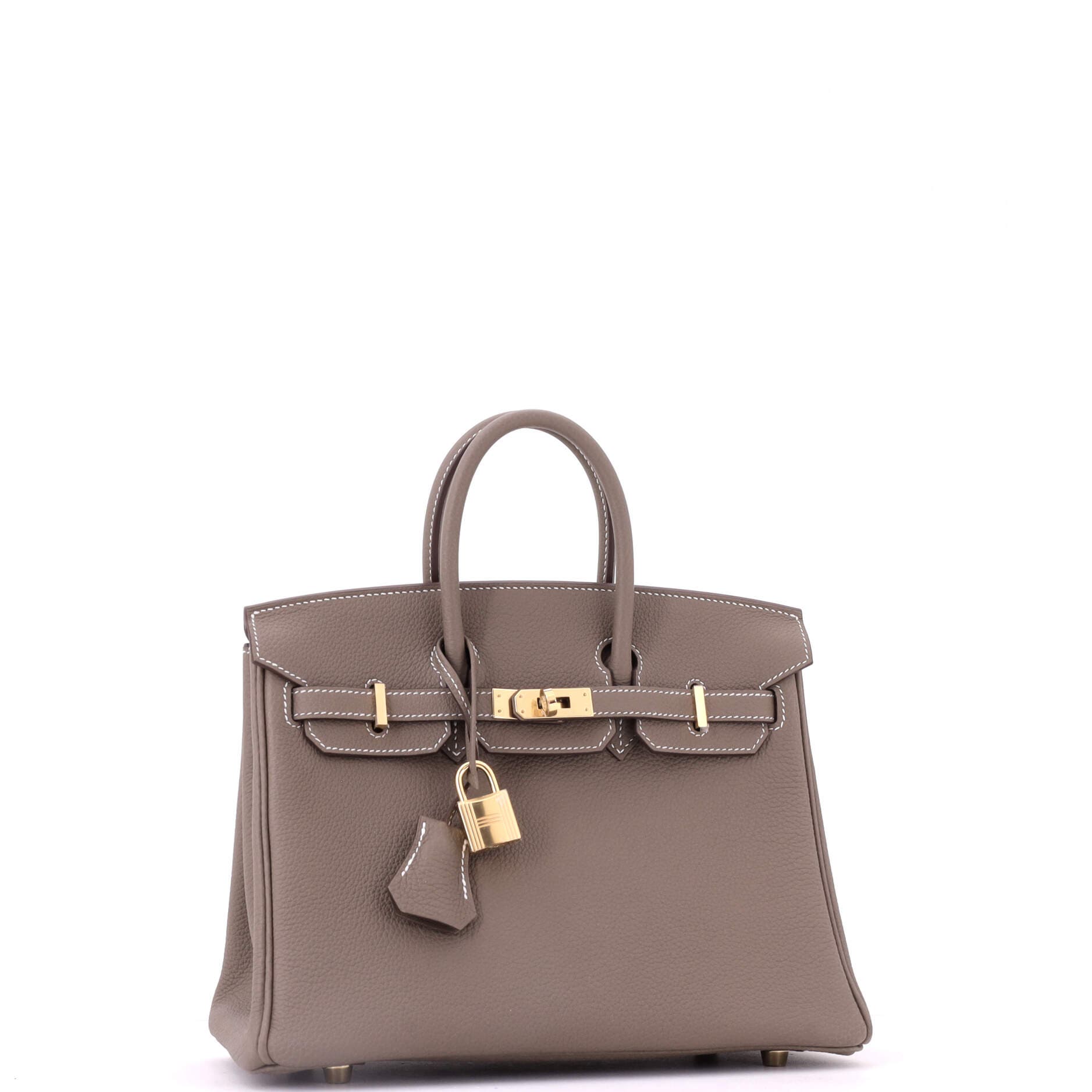 Birkin Handbag Grey Togo With Gold Hardware 25, Alternate, color, Grey