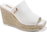 KARL LAGERFELD PARIS Corissa Espadrille Platform Wedge Slide Sandal