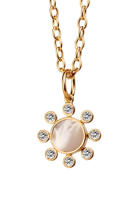 Mother Of Pearl Sun Charm