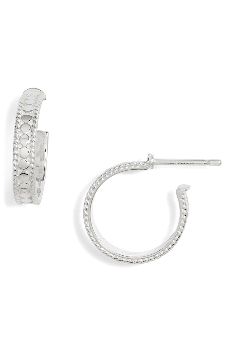 Small Hoop Earrings (Nordstrom Exclusive), Main, color, SILVER