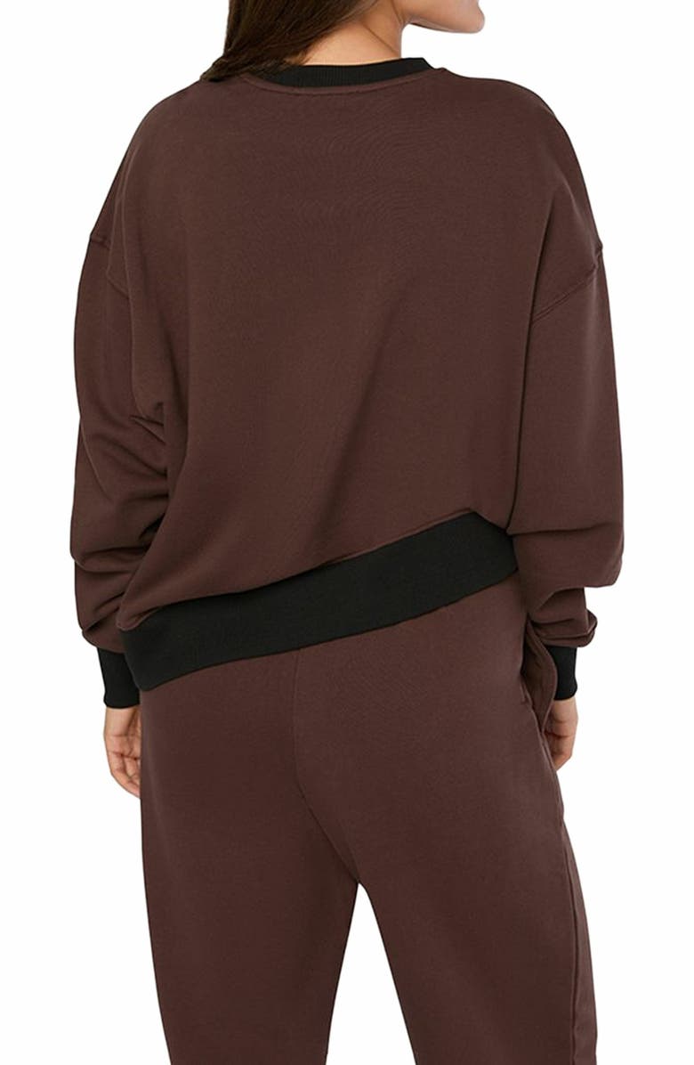 WeWoreWhat Crewneck Sweatshirt, Alternate, color, 