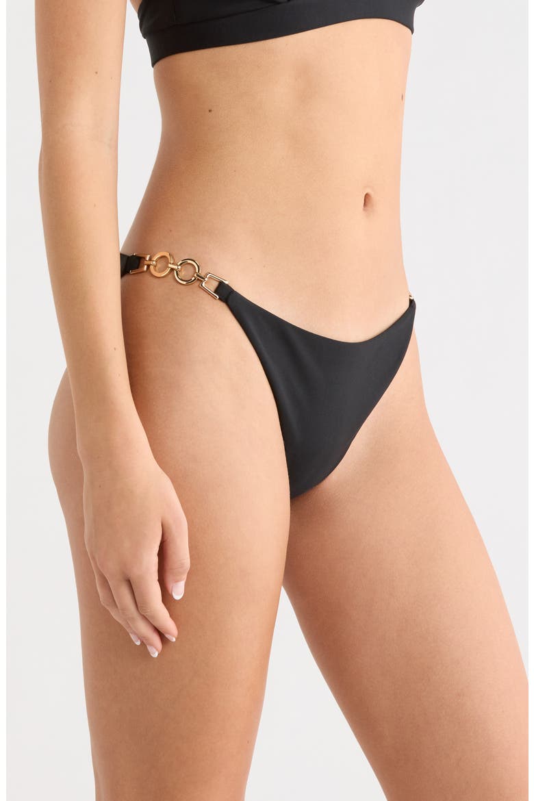 Madalyn Hipster Bikini Bottoms, Alternate, color, BLACK