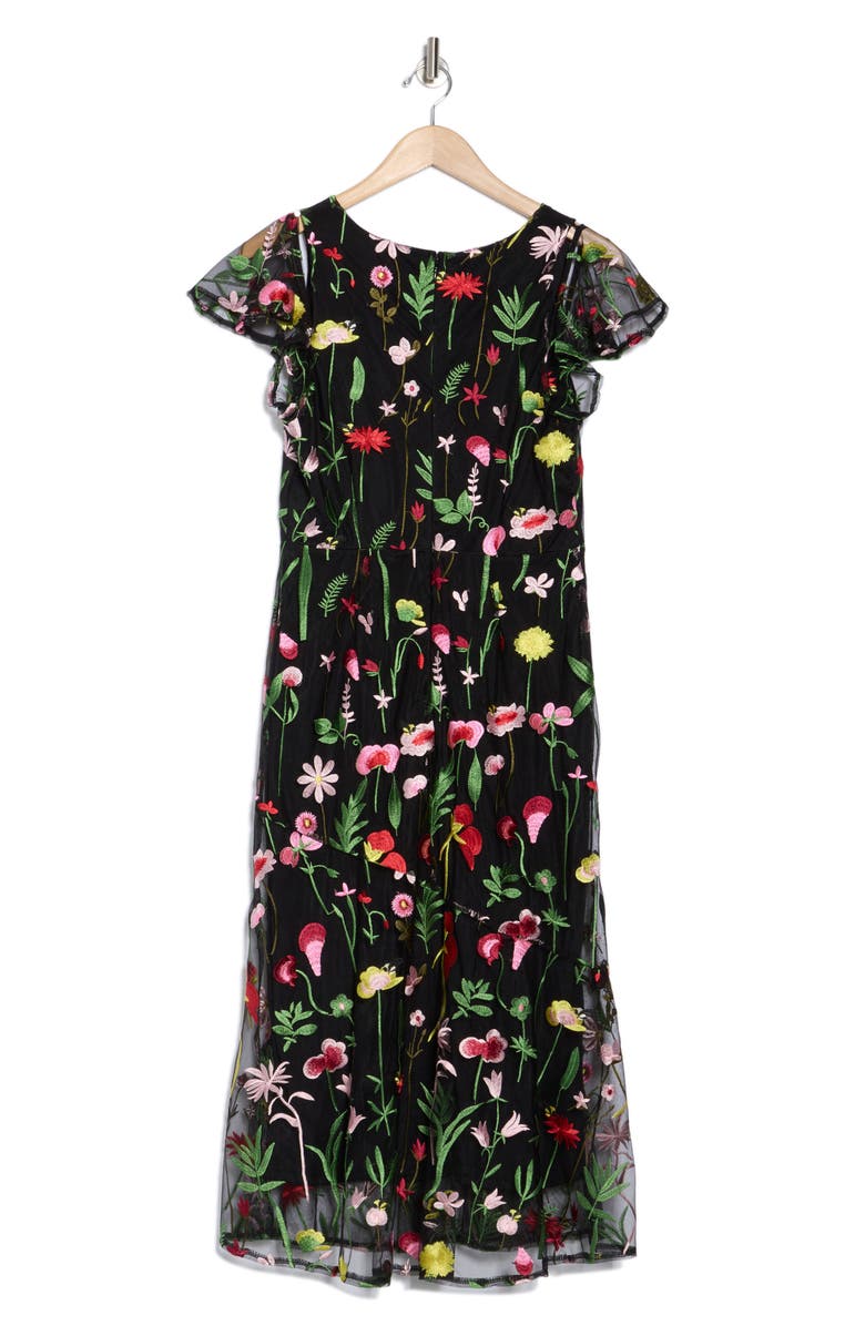 Sam Edelman A-Line Embroidered Dress, Alternate, color, 
