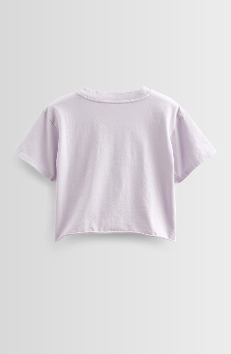 Treasure & Bond Kids' Crop Cotton T-Shirt, Alternate, color, Purple Petal