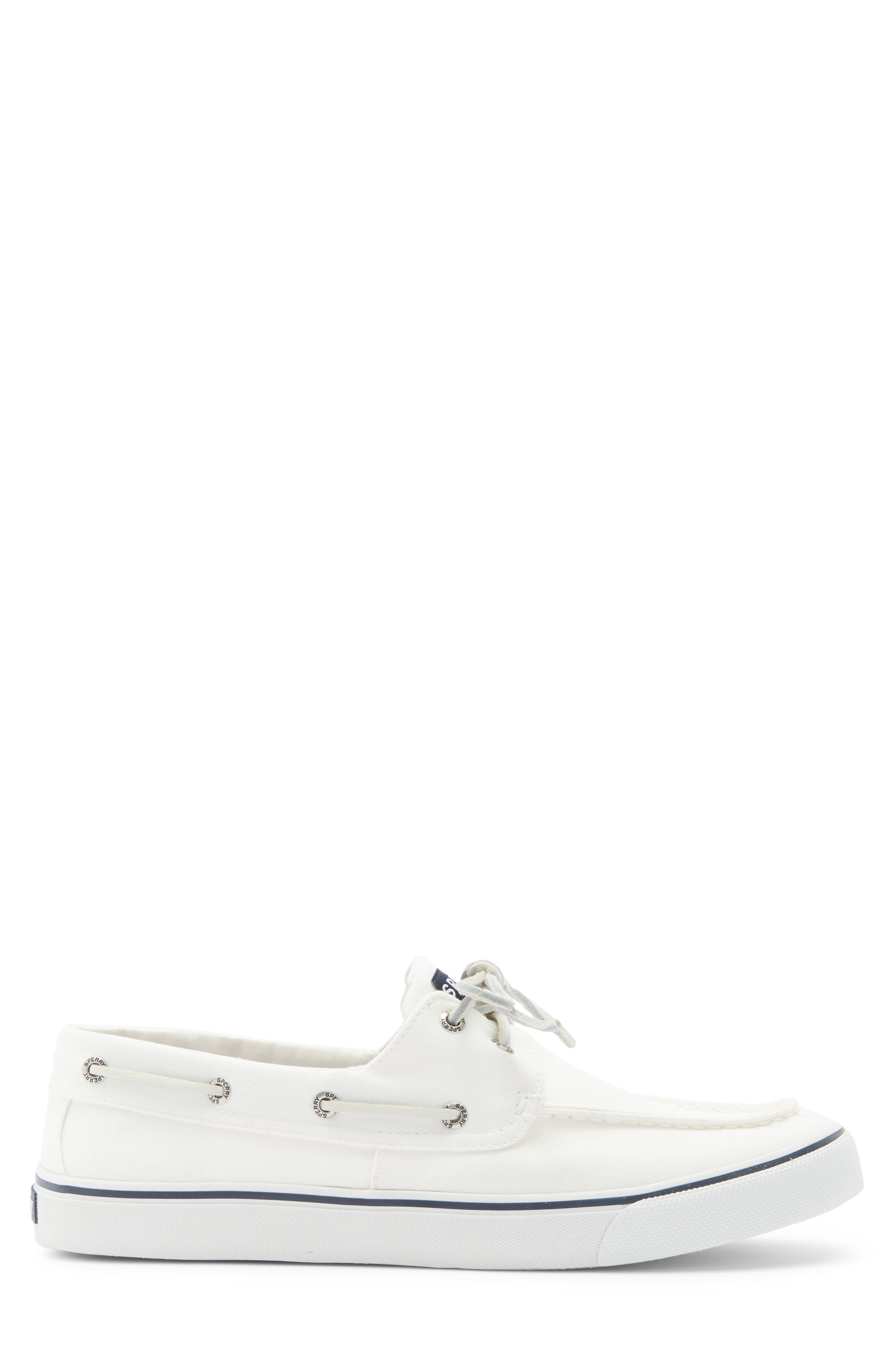 Sperry Bahama II SeaCycled<sup>™</sup> Baja Boat Shoe, Alternate, color, White