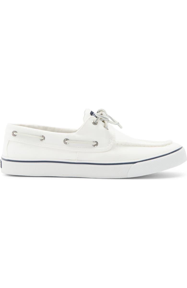 Sperry Bahama II SeaCycled<sup>™</sup> Baja Boat Shoe, Alternate, color, White