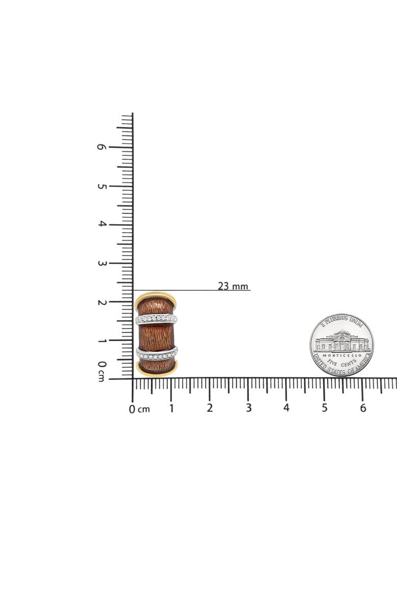 Haus of Brilliance 18K Gold Over Silver 9/10 Cttw Diamonds Huggie Hoop Earrings, Alternate, color, Yellow