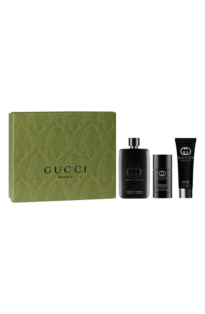 Gucci Men's 3-Piece Guilty Pour Homme Eau de Parfum Gift Set $162 Value, Alternate, color, 