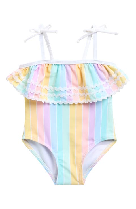 MULTI STRIPE SWIMSUIT