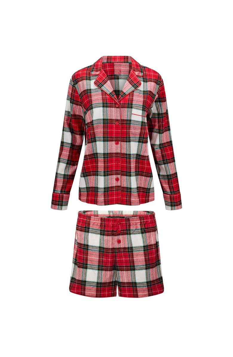 Adore Me Cecelia Pajama Set, Alternate, color, Plaid Beige