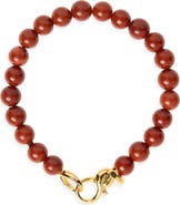 Monica Vinader Ochre 18k Gold Vermeil Red Jasper Bracelet