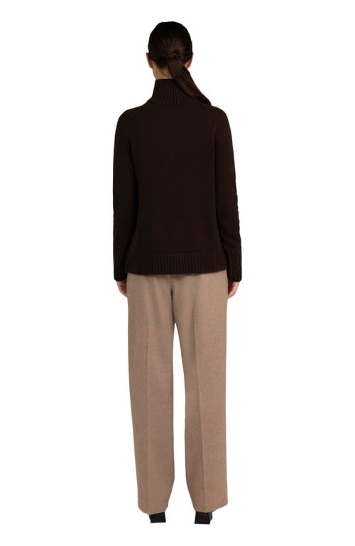 Gobi Mongolian Cashmere Cut-out Cashmere Turtleneck In Black