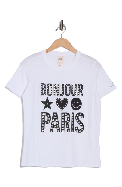 CINQ À SEPT CINQ À SEPT HEATSET BONJOUR PARIS T-SHIRT