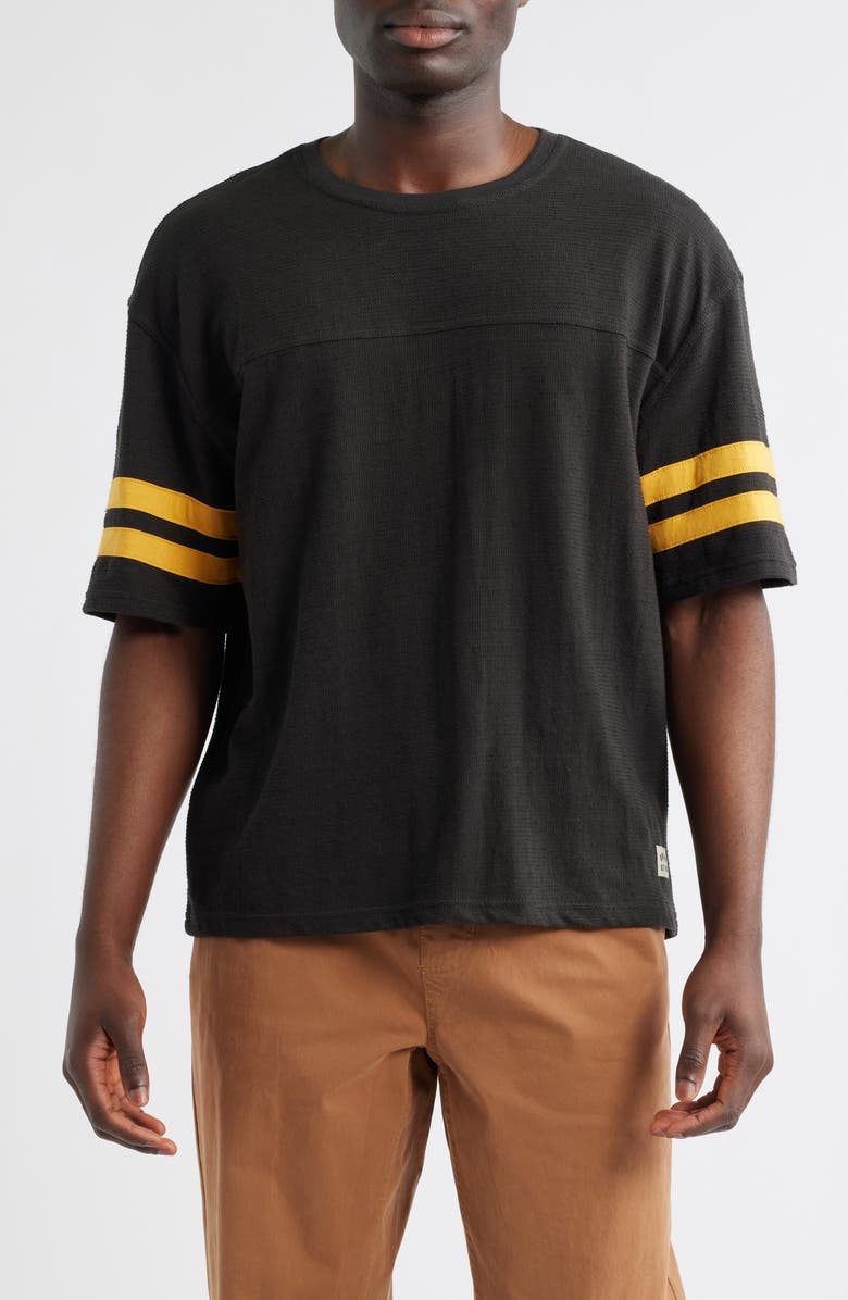 Brixton Vintage Football Cotton Blend Mesh T-Shirt, Main, color, 