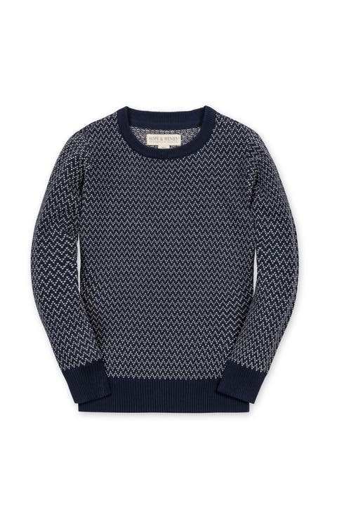 Kids' Organic Fine Gauge Crew Neck Sweater
