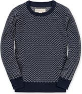 Hope & Henry Kids' Organic Fine Gauge Crew Neck Sweater