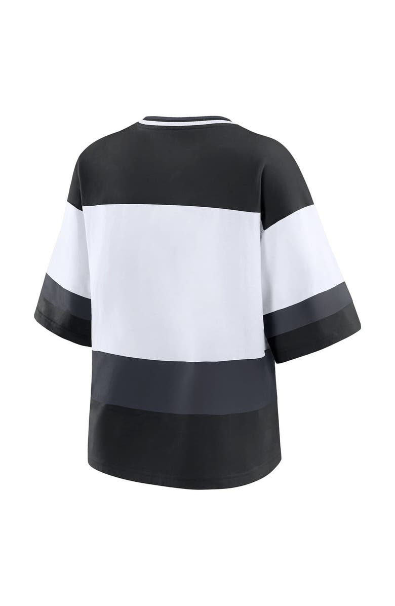 WEAR by Erin Andrews Women's WEAR by Erin Andrews Black/White Vegas Golden Knights Jersey Style Tee, Alternate, color, Black