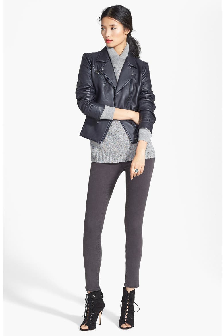 'Anelia B.' Turtleneck, Alternate, color, HEATHER GREY