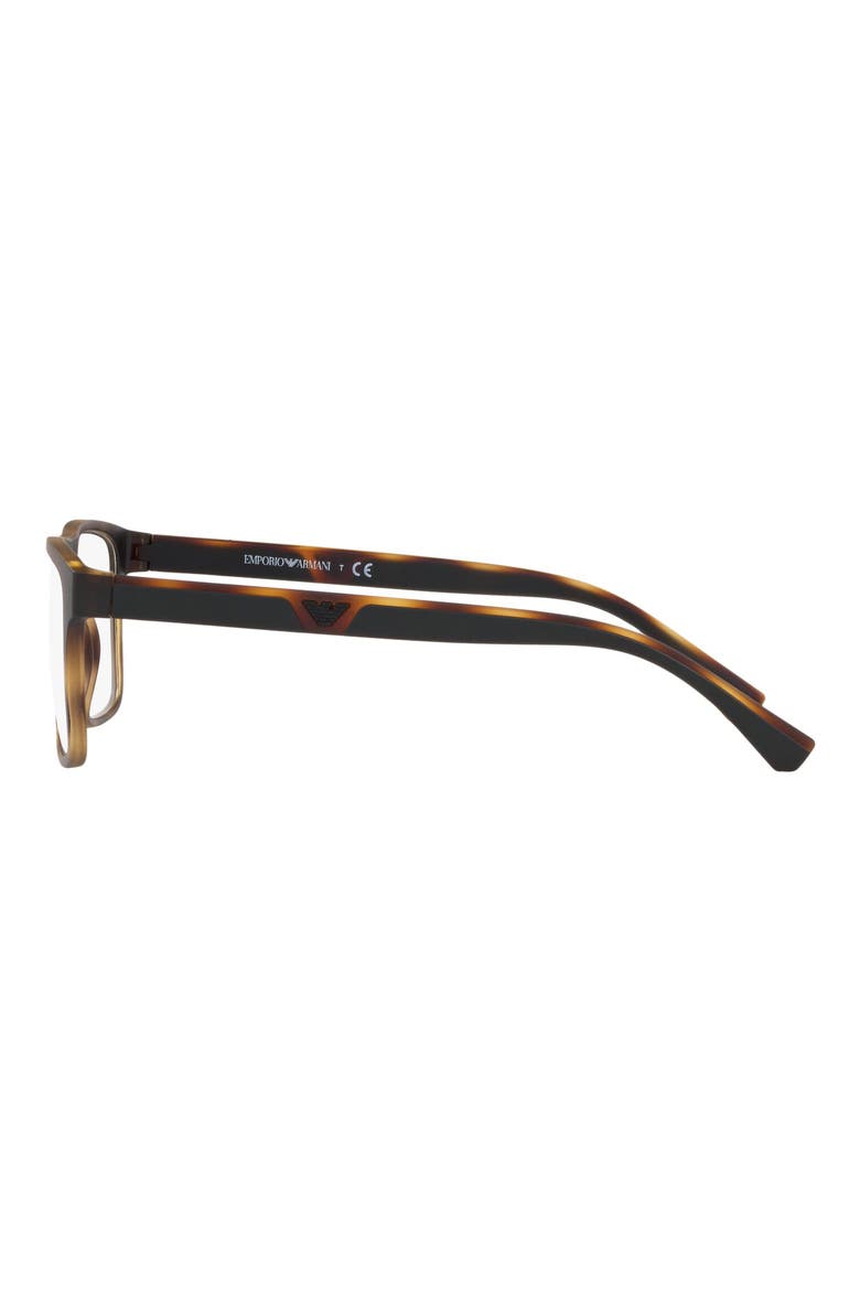 54mm Rectangular Optical Glasses, Alternate, color, HAVANA
